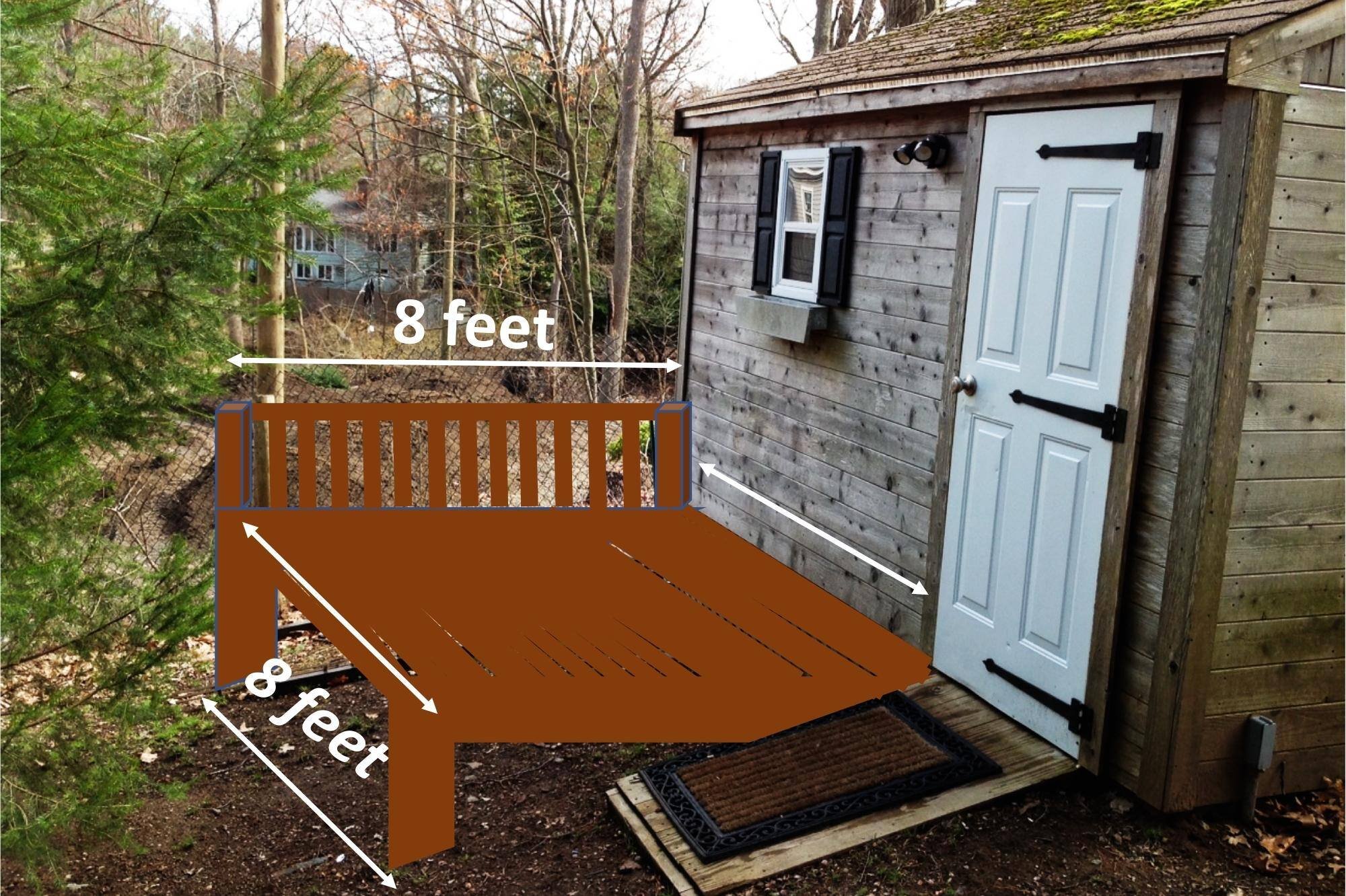 Drawing of Proposed New Deck in Winchester MA