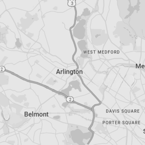 Map of contractors in Arlington Massachusetts