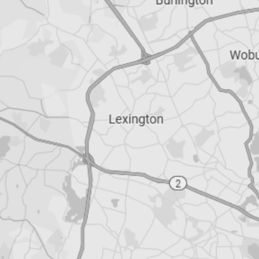 Map of contractors in Lexington Massachusetts