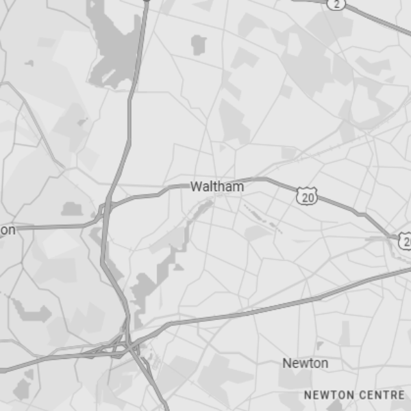 Waltham Massachusetts Contractor Map