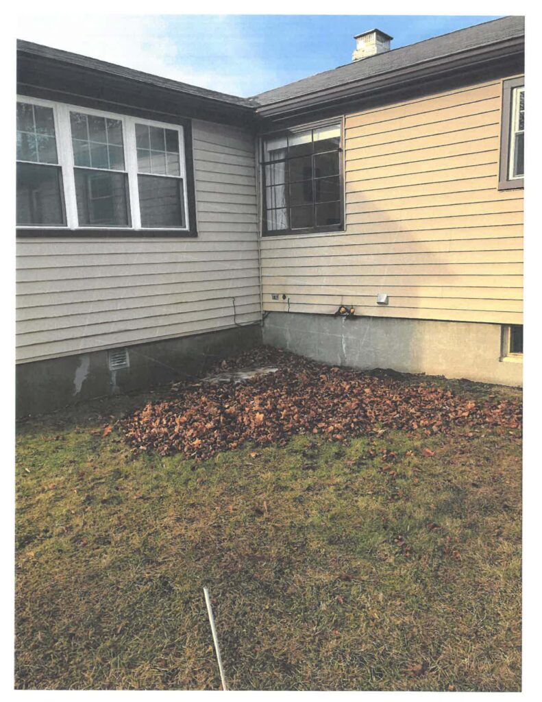 Before Deck Build in Newton MA