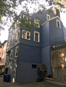 Painters complete exterior paint job to customer’s satisfaction. Painters complete exterior paint job to customer’s satisfaction.