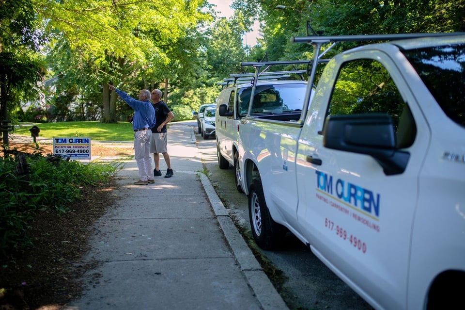 Receiving in-person estimates from Tom Curren Companies