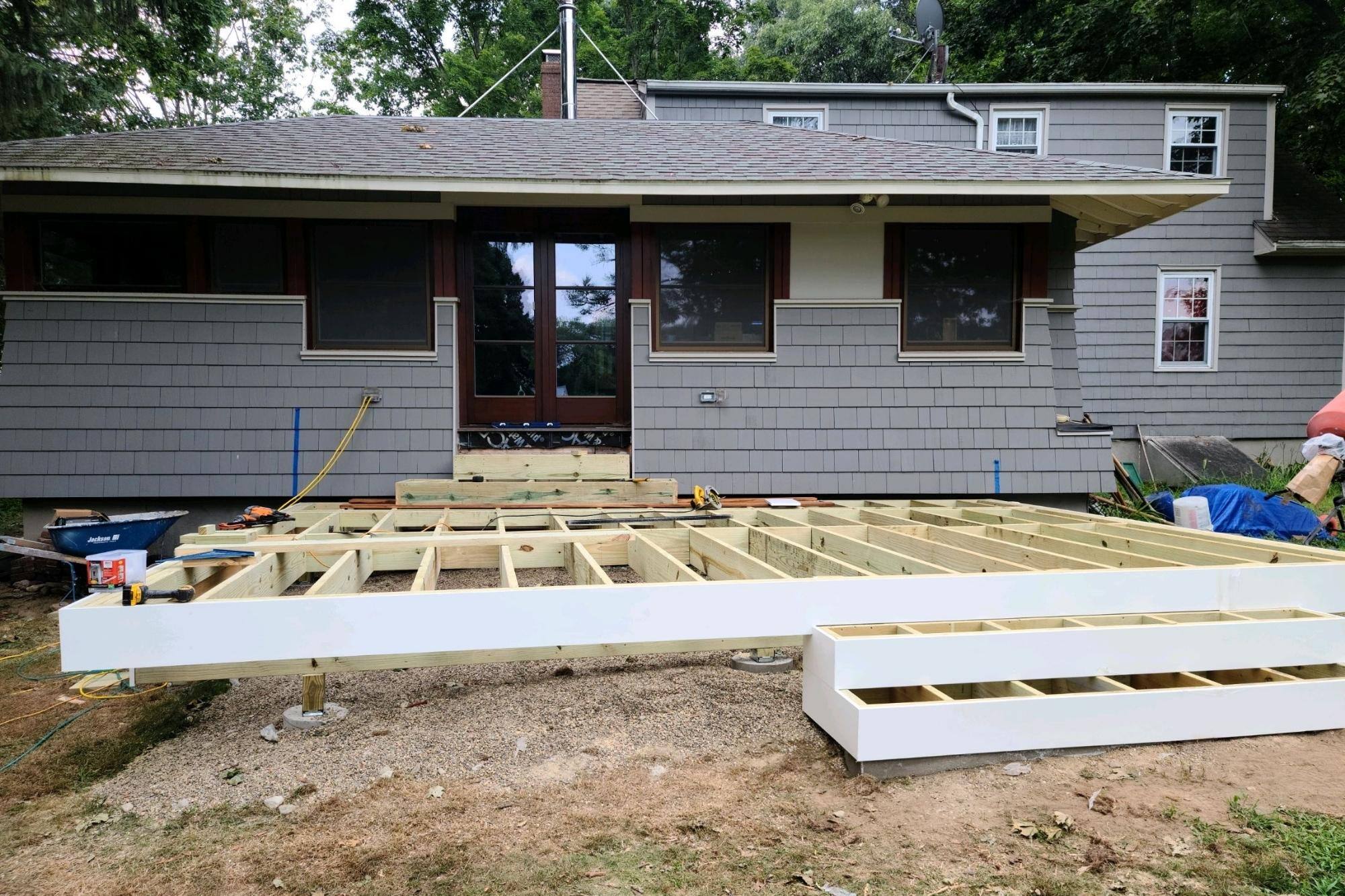 Deck Framing in Concord Massachusetts