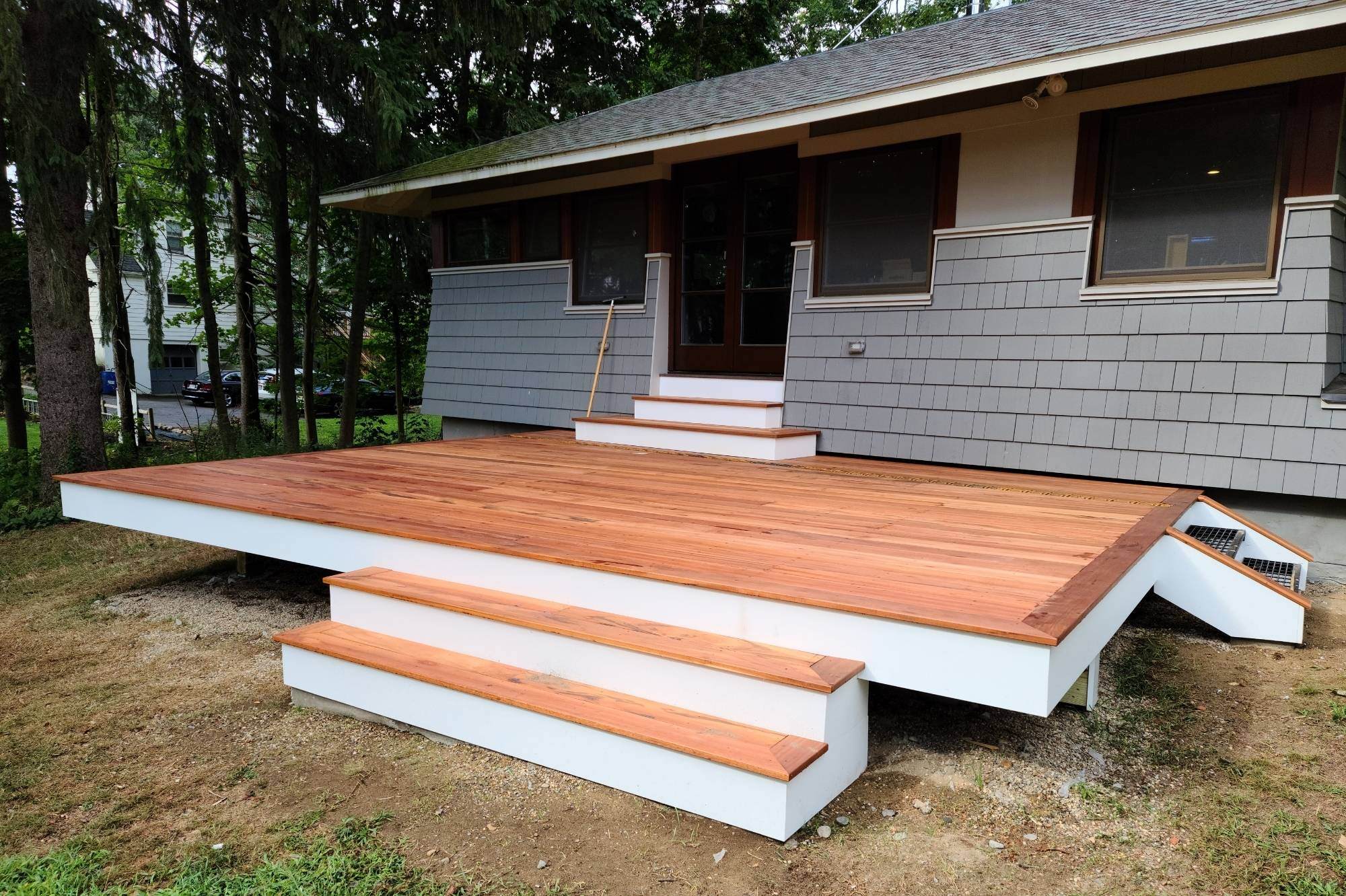 Exotic Tigerwood Deck in Concord MA
