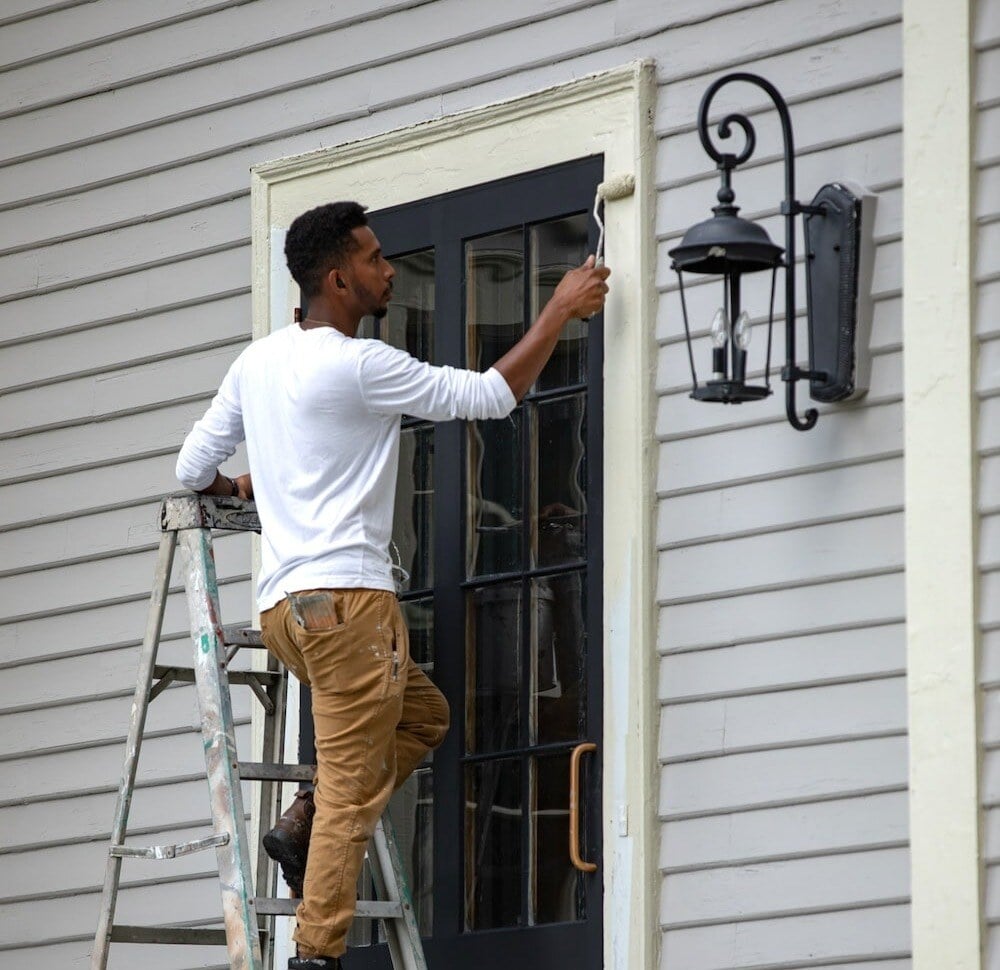 Lyman House Exterior Paint in Waltham MA-min