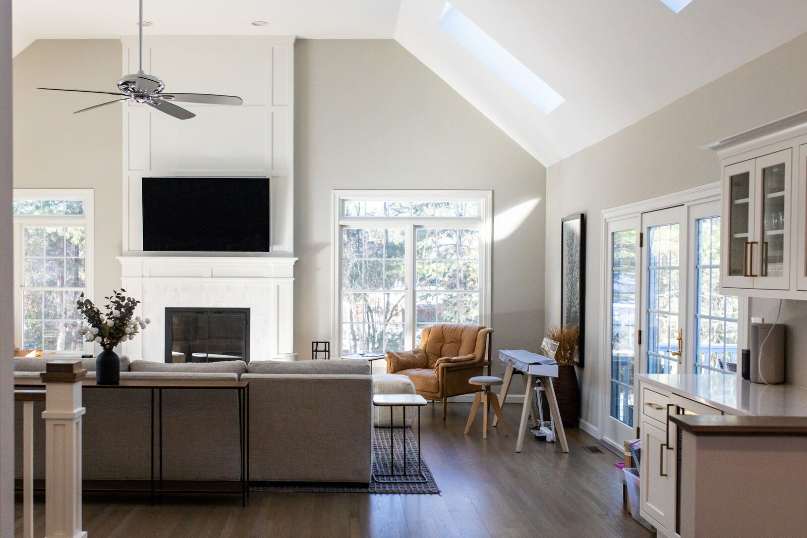 Living Room Remodel in Bedford MA